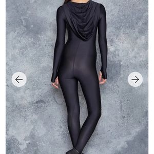 Hooded ninja catsuit